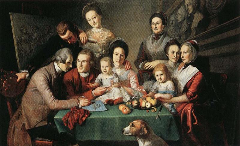 Charles Willson Peale Portrait of the Peale Family oil painting image